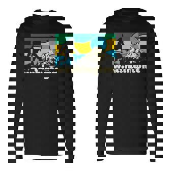 ワシントン州立大学ホームマウンテンズ ビッグフット サスカッチ イエティ ギフト 長袖Tシャツ - Kawaiitshirt