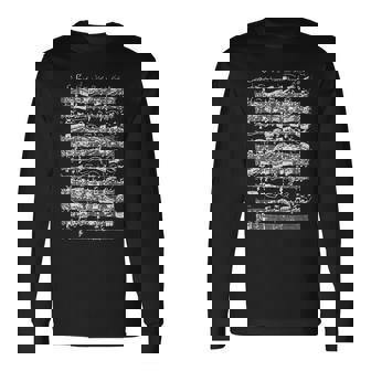 ヴァイオリンソロのためのバッハソナタ第1番ト短調アダージョ楽譜 長袖Tシャツ - Kawaiitshirt