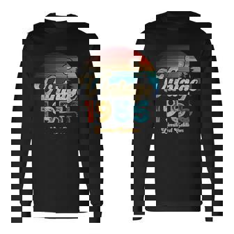 ヴィンテージ 1955 リミテッド・エディション サンセット 70Th Birthday 長袖Tシャツ - Kawaiitshirt