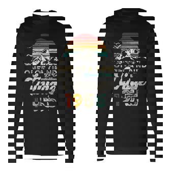 ヴィンテージ 1955 誕生日 70年 マウンテン レトロ 長袖Tシャツ - Kawaiitshirt