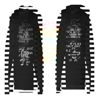 ヴィンテージ 1976年 誕生日 49歳 ヤシの木 レトロ 長袖Tシャツ - Kawaiitshirt