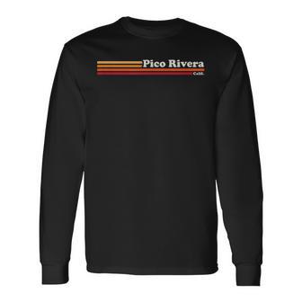 ヴィンテージ 1980年代グラフィックスタイル ピコ・リベラ カリフォルニア 長袖Tシャツ - Kawaiitshirt