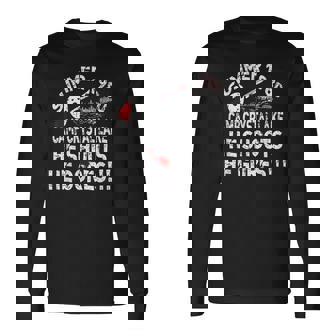 ヴィンテージ 1980年代ホラー映画 クリスタルレイクゴア Wスラッシャーフィルム 長袖Tシャツ - Kawaiitshirt