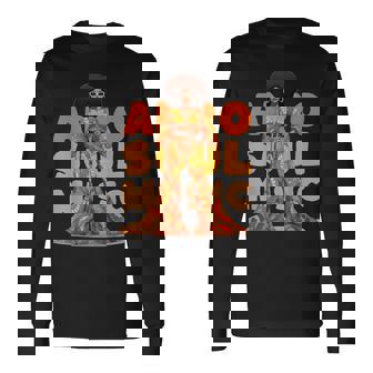 ヴィンテージ アフロ ソウル ミュージック グルービー ブラック クイーン メラニン 長袖Tシャツ - Kawaiitshirt