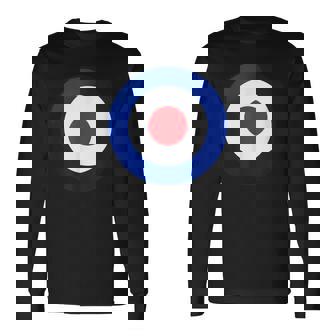ヴィンテージ イギリス Raf Mod Bullseye レトロ シンボル ラウンデル ターゲット 長袖Tシャツ - Kawaiitshirt