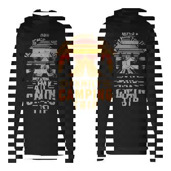ヴィンテージ キャンパー キャンプ ファミリー キャンプ 旅行 2024 マッチング グループ 長袖Tシャツ - Kawaiitshirt
