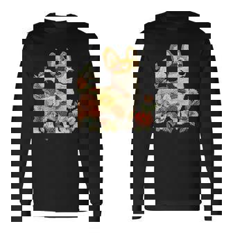 ヴィンテージ コーギー ママ 犬 オーナー コーギー 母の日 長袖Tシャツ - Kawaiitshirt