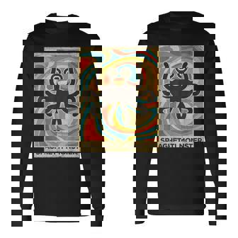 ヴィンテージ スパゲッティモンスター 無神論者 レトロギフト 長袖Tシャツ - Kawaiitshirt