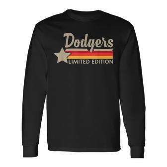 ヴィンテージ ドジャース 名前 スローバック レトロ メンズ レディース 長袖Tシャツ - Kawaiitshirt
