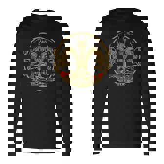 ヴィンテージ ドラゴンキング ギドラ アート サンセット 日本語 長袖Tシャツ - Kawaiitshirt