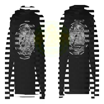 ヴィンテージ ドルビル ノート オールシーイング アイ イルミナティ 長袖Tシャツ - Kawaiitshirt