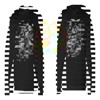 ヴィンテージ ネペンテス ピッチャー 植物ティー 食虫植物アート 長袖Tシャツ - Kawaiitshirt