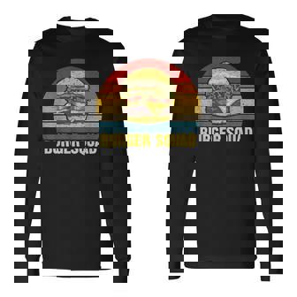 ヴィンテージ バーガー スクワッド チーズバーガー ハンバーガー 恋人へのギフトに 長袖Tシャツ - Kawaiitshirt