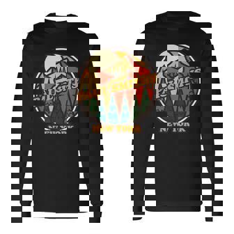 ヴィンテージ ポール・スミス ニューヨークマウンテン ハイキング お土産プリント 長袖Tシャツ - Kawaiitshirt