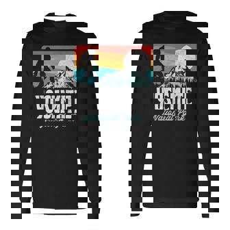 ヴィンテージ ヨセミテ国立公園 ビッグフット 山脈 グラフィック 長袖Tシャツ - Kawaiitshirt