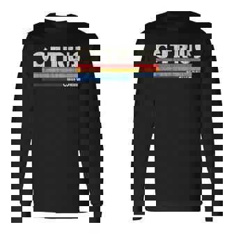 ヴィンテージ レトロ 70年代80年代スタイル シトラスの故郷、Ca 長袖Tシャツ - Kawaiitshirt