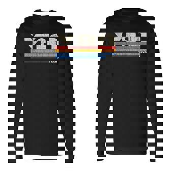 ヴィンテージ レトロ 70年代80年代スタイル バン・アルスティーンの故郷、テキサス州 長袖Tシャツ - Kawaiitshirt