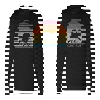 ヴィンテージ レトロ サンセット パタゴニア マーラ 恋人 アンティーク調 長袖Tシャツ - Kawaiitshirt