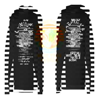 ヴィンテージ 人よりモツナベが好き レトロ もつ鍋 長袖Tシャツ - Kawaiitshirt