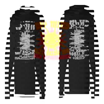 ヴィンテージ 太陽 天体 マニフェスト アトラクション 心の機会 長袖Tシャツ - Kawaiitshirt