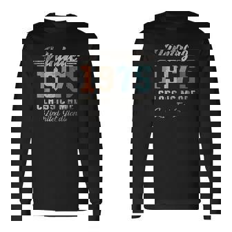 ヴィンテージ1975 50歳の誕生日クラシックカー 長袖Tシャツ - Kawaiitshirt