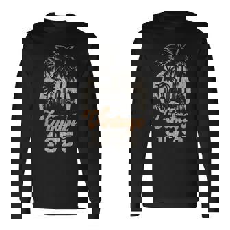 ヴィンテージ1975 パームツリー 50歳の誕生日 長袖Tシャツ - Kawaiitshirt