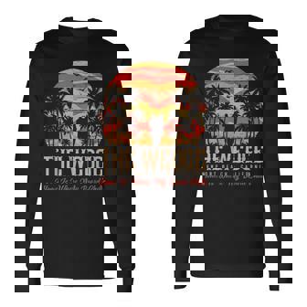 ヴィンテージウェッジバッジサーファーレトロサーファーバイブ 長袖Tシャツ - Kawaiitshirt