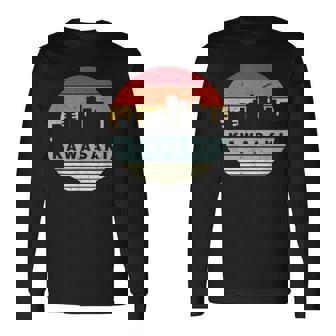 ヴィンテージカワサキスカイラインシルエット 長袖Tシャツ - Kawaiitshirt