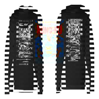 ヴィンテージカンフー格闘技 映画レトロギフト 長袖Tシャツ - Kawaiitshirt