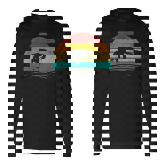 ヴィンテージコモドドラゴン レトロアンティーク調コモドドラゴン 長袖Tシャツ - Kawaiitshirt