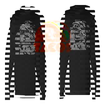 ヴィンテージタコスレトロビーチスタイル。 長袖Tシャツ - Kawaiitshirt