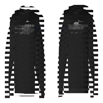 ヴィンテージダークトラウトtシャツ トラウトフライフィッシング 長袖Tシャツ - Kawaiitshirt