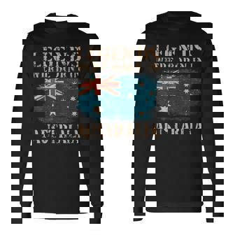 ヴィンテージデザインオーストラリア国旗オーストラリア 長袖Tシャツ - Kawaiitshirt