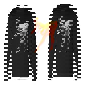 ヴィンテージピンナップガール、セクシードレス。メンズ、レディース。 長袖Tシャツ - Kawaiitshirt