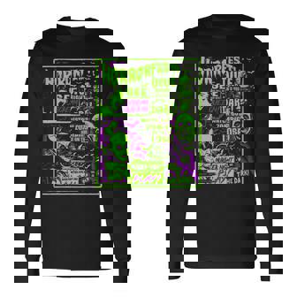 ヴィンテージホラーフェス ハロウィン映画ポスター オールドタイムホラー 長袖Tシャツ - Kawaiitshirt