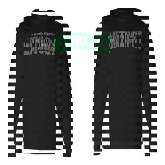 ヴィンテージモンゴメリーilアンティーク調グリーンバーシティスタイル 長袖Tシャツ - Kawaiitshirt