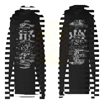 ヴィンテージ還暦祝い 1965年7月生まれ 60歳 長袖Tシャツ - Kawaiitshirt