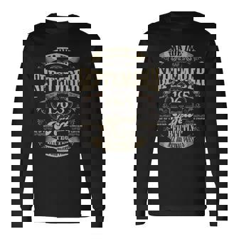 ヴィンテージ還暦祝い 1965年9月生まれ 60歳 長袖Tシャツ - Kawaiitshirt