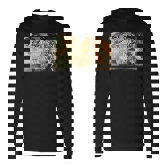 ヴィーナスの誕生 サンドロ・ボッティチェッリ 有名な絵画 長袖Tシャツ - Kawaiitshirt