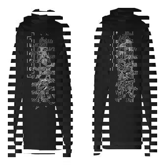 不動明王 不動尊 守護者 精神性 智慧 長袖Tシャツ - Kawaiitshirt