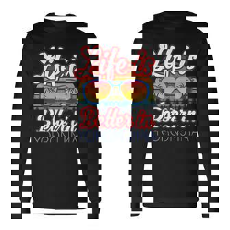 与論島おみやげ 与論島ビーチリゾートでの生活はもっといい 長袖Tシャツ - Kawaiitshirt