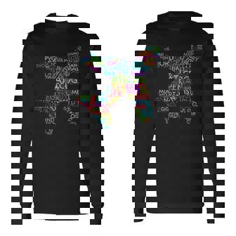 世界空港コード 長袖Tシャツ - Kawaiitshirt