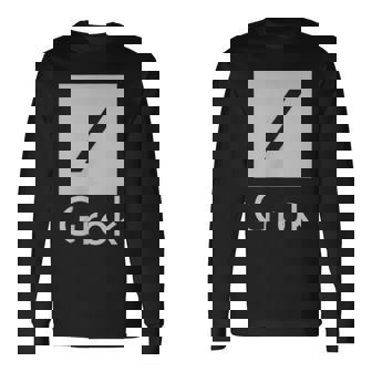 両面 Grok Ai 人工知能研究 長袖Tシャツ - Kawaiitshirt