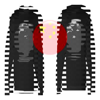 中国国旗サークル 中国人と中国を愛する方 長袖Tシャツ - Kawaiitshirt