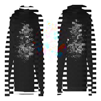 主シュリ クリシュナ ヒンドゥー教の神 主シュリ クリシュナ 恋人 信者 長袖Tシャツ - Kawaiitshirt