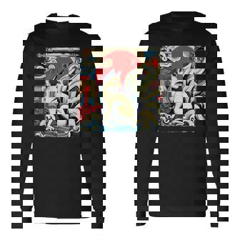 九尾狐 きつね 長袖Tシャツ - Kawaiitshirt