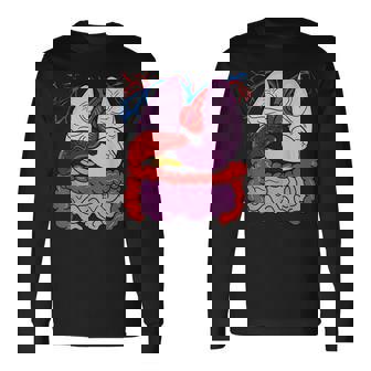 人体の解剖学 長袖Tシャツ - Kawaiitshirt