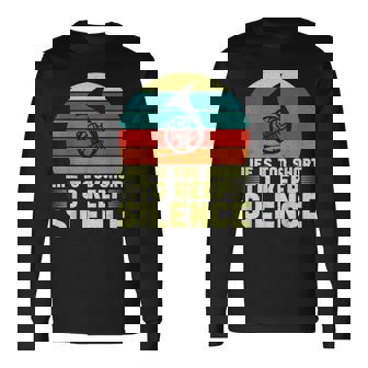 人生は短すぎて沈黙を保つにはフレンチホルン 長袖Tシャツ - Kawaiitshirt