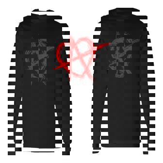 人間関係アナーキー シンボル・ロゴ Ra 恋愛関係アナーキー 長袖Tシャツ - Kawaiitshirt