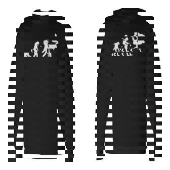 人類の進化 エボリューション 道場 柔道好き 趣味 古武道 柔道家 柔道部 おもしろ 柔道 長袖Tシャツ - Kawaiitshirt